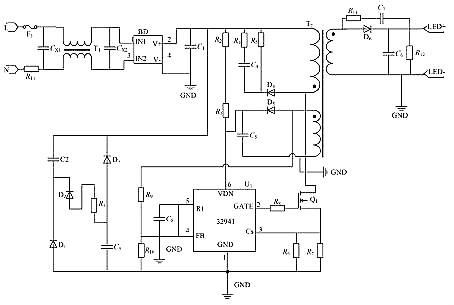 LED恒流源電路圖