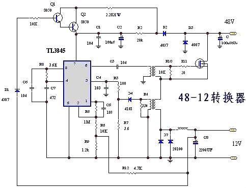 簡(jiǎn)單直流降壓電路圖