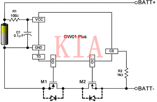 鋰電池過(guò)充電 過(guò)放電 短路保護(hù)電路