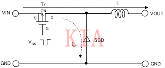 電感的升壓、降壓原理圖文分析-KIA MOS管