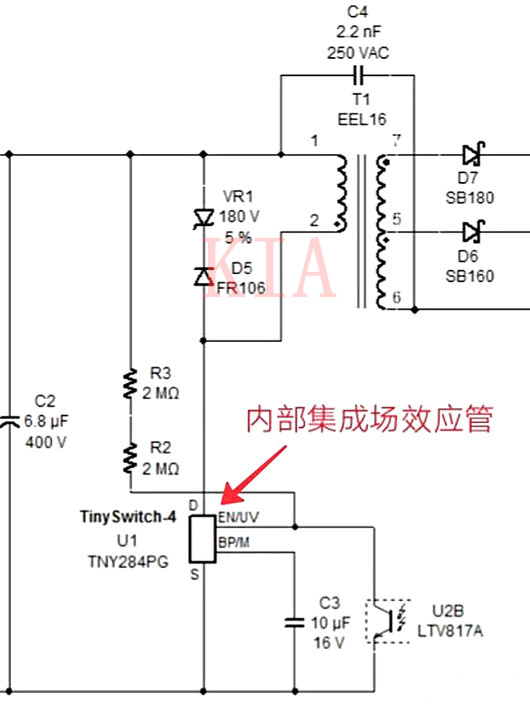 開關(guān)電源中場效應(yīng)管的作用圖解-KIA MOS管