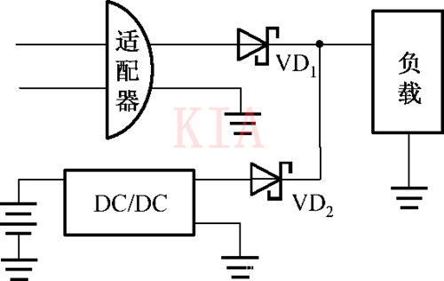 交流電與電池雙電源供電切換電路-KIA MOS管