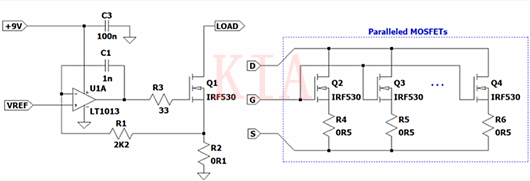 【圖文】MOSFET和運算放大器構(gòu)建的電流負(fù)載設(shè)計-KIA MOS管