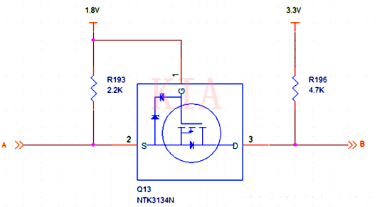 【電路設(shè)計】NMOS做電平轉(zhuǎn)換電路圖解-KIA MOS管