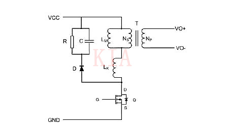 反激式開關(guān)電源RCD吸收電路原理講解-KIA MOS管